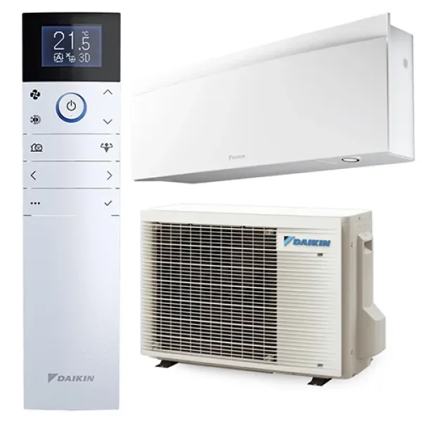 Daikin Emura 3,5 kW-os split inverteres klímaszett, fehér színű oldalfali beltérivel, R32