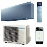 Daikin Emura 3,5 kW-os split inverteres klímaszett, ezüst színű oldalfali beltérivel, R32