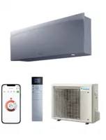 Daikin Emura 3,5 kW-os split inverteres klímaszett, ezüst színű oldalfali beltérivel, R32