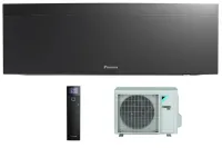 Daikin Emura 3,5 kW-os split inverteres klímaszett, fekete színű oldalfali beltérivel, R32