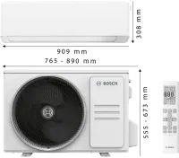 Bosch CL7000i-Set, 5,3 kW, fehér